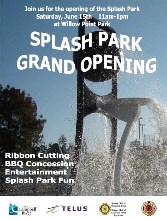 SPLASH PARK OPENING JUNE 15 2013